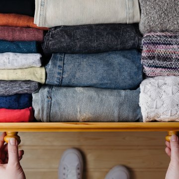 Folded clothes